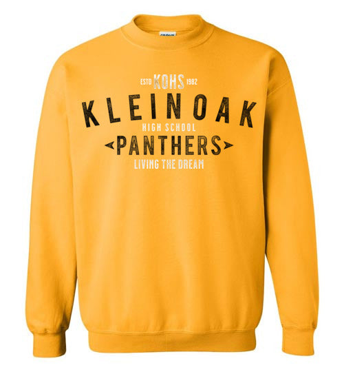Klein Oak High School Panthers Gold Sweatshirt 42
