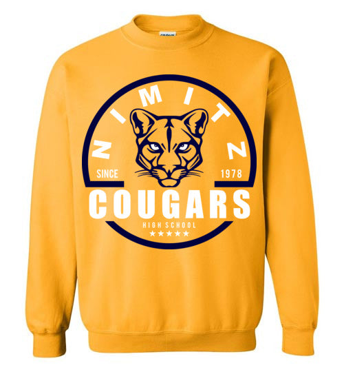 Nimitz High School Cougars Gold Sweatshirt 04