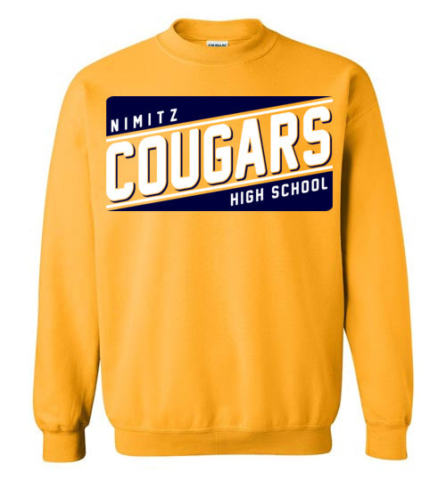 Nimitz High School Cougars Gold Sweatshirt 84