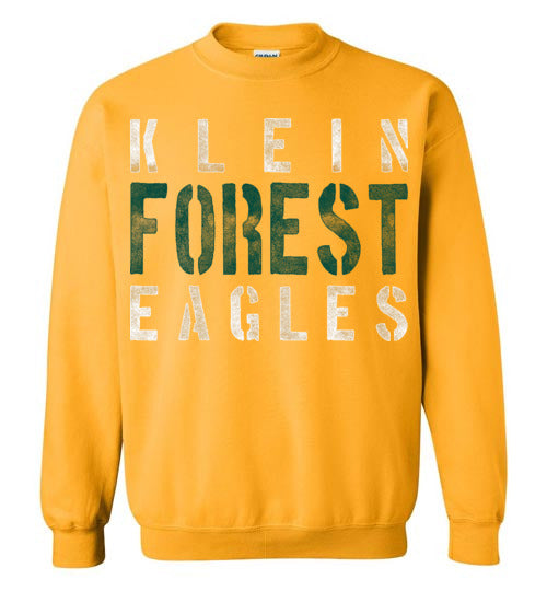 Klein Forest High School Golden Eagles Gold Sweatshirt 17