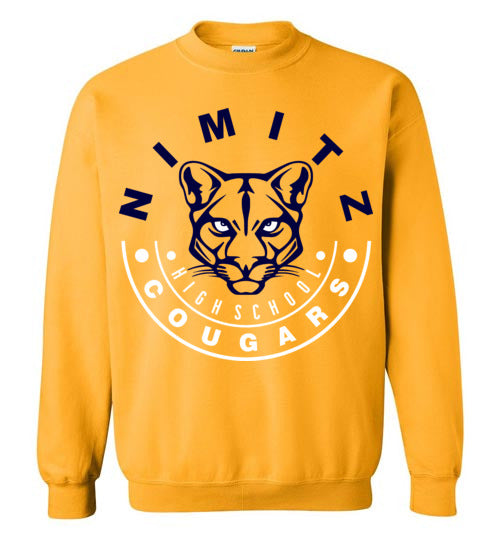 Nimitz High School Cougars Gold Sweatshirt 19