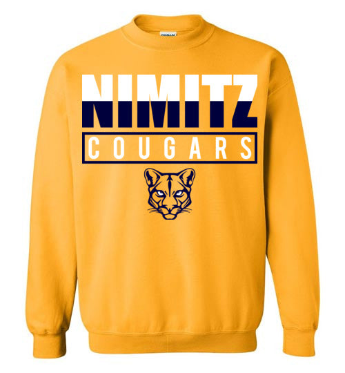 Nimitz High School Cougars Gold Sweatshirt 29