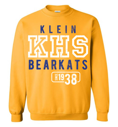 Klein Bearkats - Design 08 - Gold Sweatshirt
