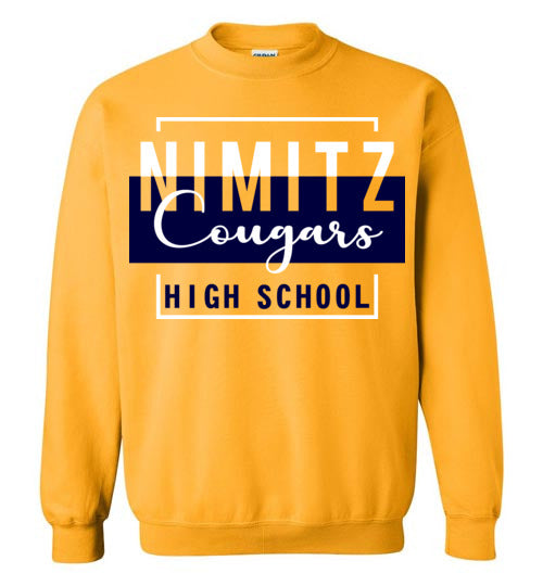 Nimitz High School Cougars Gold Sweatshirt 05