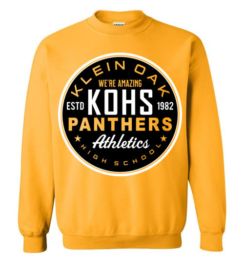 Klein Oak High School Panthers Gold Sweatshirt 28