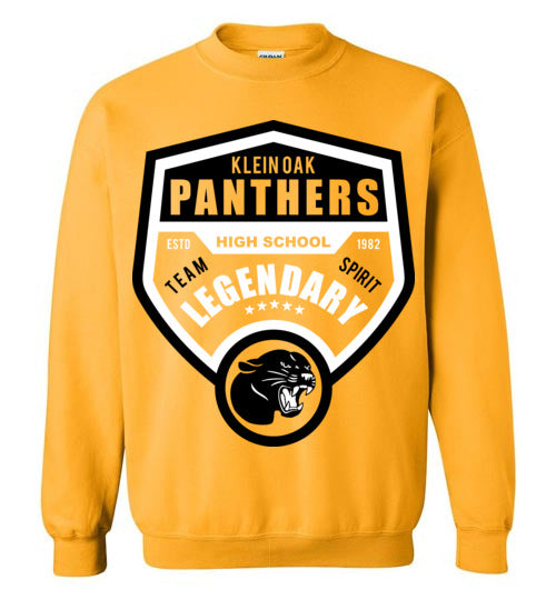 Klein Oak High School Panthers Gold Sweatshirt 14