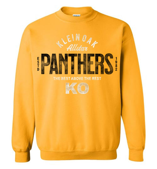 Klein Oak High School Panthers Gold Sweatshirt 40