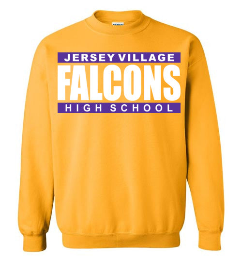 Jersey Village High School Falcons Gold Sweatshirt 98