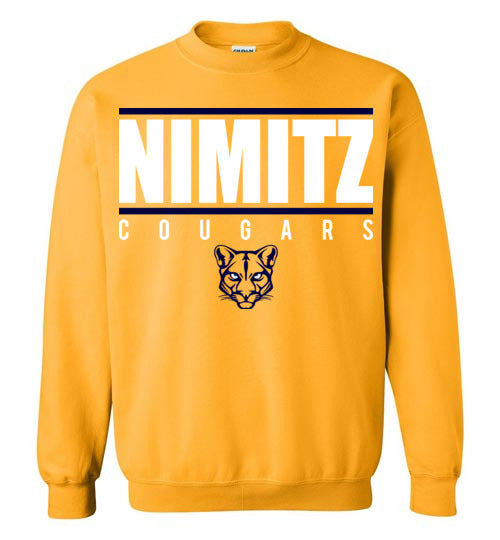Nimitz High School Cougars Gold Sweatshirt 07