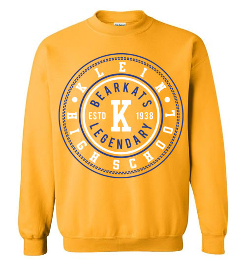 Klein Bearkats - Design 26 - Gold Sweatshirt