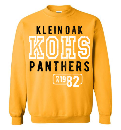 Klein Oak Panthers - Design 08 - Gold Sweatshirt