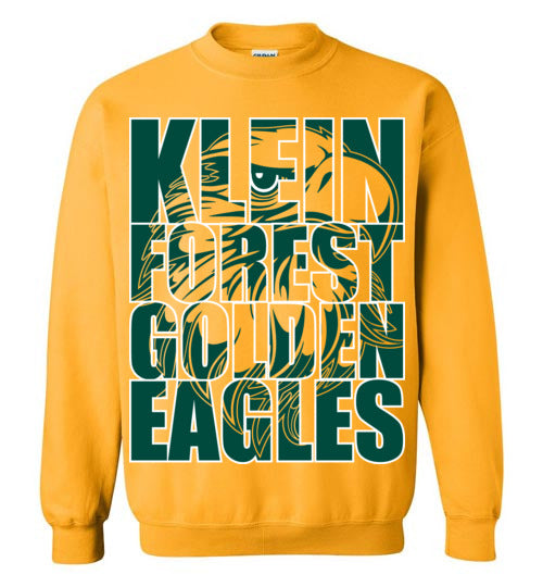 Klein Forest High School Golden Eagles Gold Sweatshirt 20