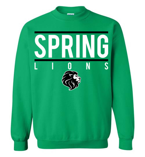 Spring High School Lions Green Sweatshirt 07