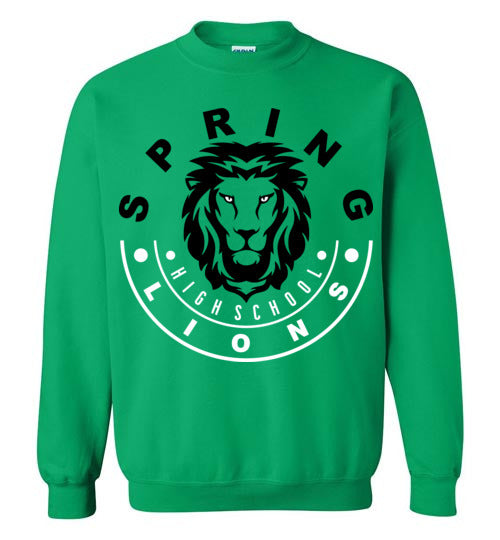 Spring High School Lions Green Sweatshirt 19