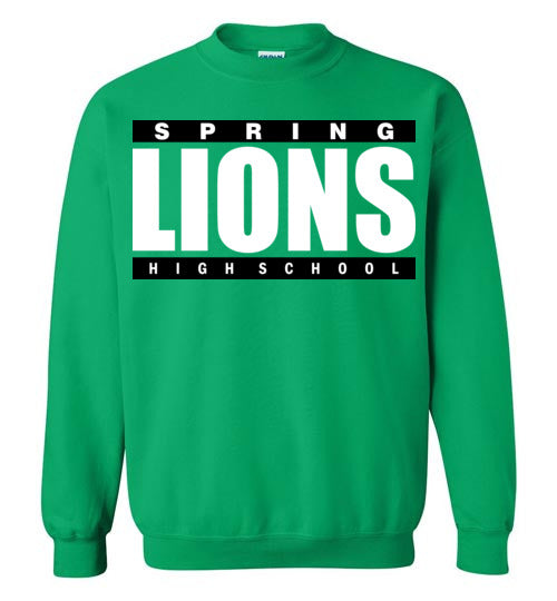 Spring High School Lions Green Sweatshirt 98