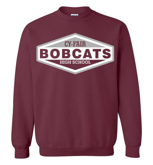 Cy-Fair High School Bobcats Maroon Sweatshirt 09