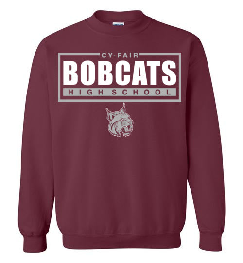 Cy-Fair High School Bobcats Maroon Sweatshirt 49