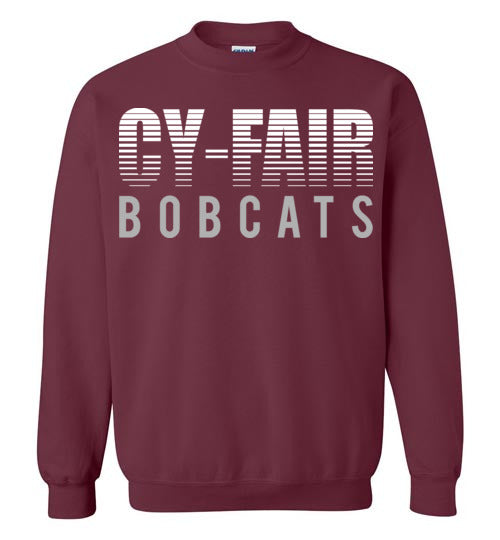 Cy-Fair High School Bobcats Maroon Sweatshirt 24