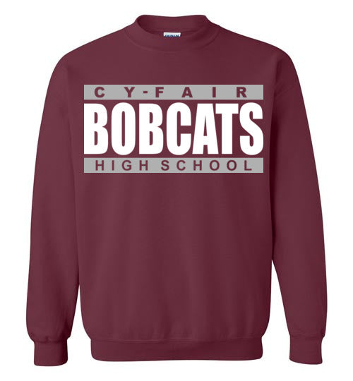 Cy-Fair High School Bobcats Maroon Sweatshirt 98