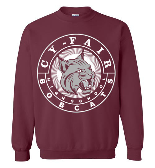 Cy-Fair High School Bobcats Maroon Sweatshirt 02