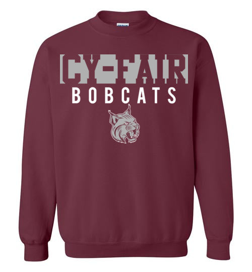 Cy-Fair High School Bobcats Maroon Sweatshirt 06