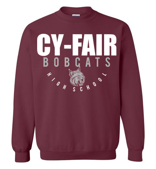 Cy-Fair High School Bobcats Maroon Sweatshirt 12