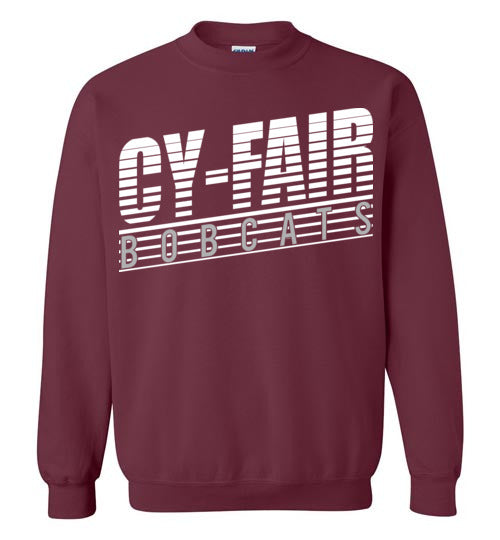 Cy-Fair High School Bobcats Maroon Sweatshirt 32