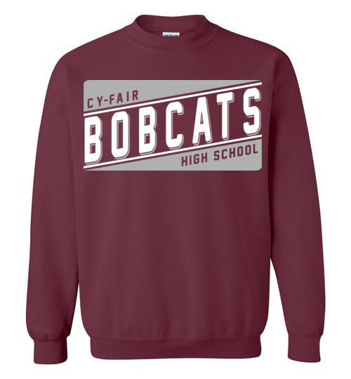 Cy-Fair High School Bobcats Maroon Sweatshirt 84