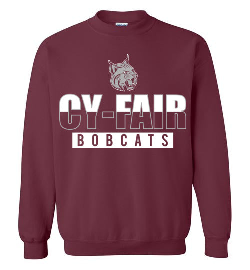 Cy-Fair High School Bobcats Maroon Sweatshirt 23