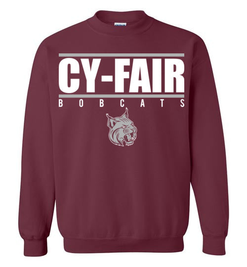 Cy-Fair High School Bobcats Maroon Sweatshirt 07