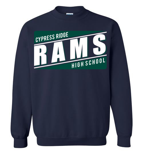 Cypress Ridge High School Rams Navy Sweatshirt 84