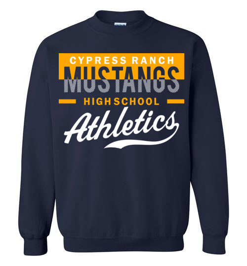 Cypress Ranch High School Mustangs Navy Sweatshirt 48