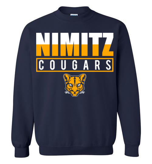 Nimitz High School Cougars Navy Sweatshirt 29