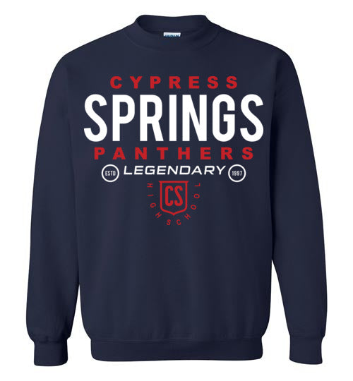 Cypress Springs High School Panthers Navy Sweatshirt 03
