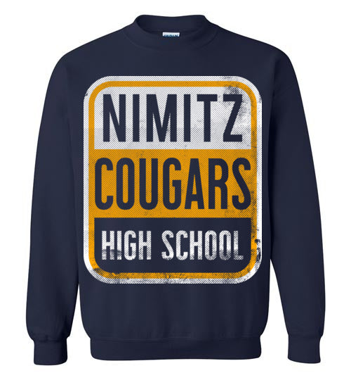 Nimitz High School Cougars Navy Sweatshirt 01