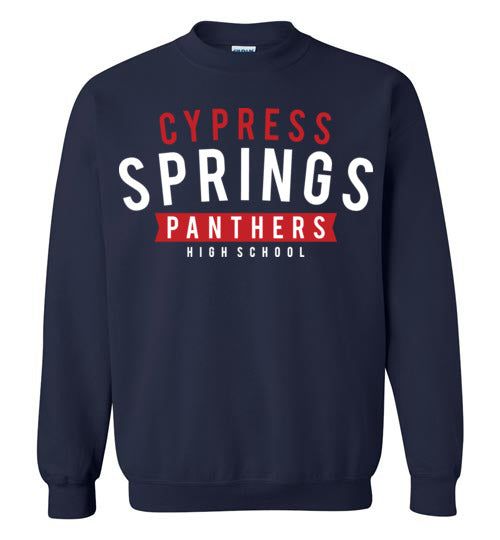 Cypress Springs High School Panthers Navy Sweatshirt 21