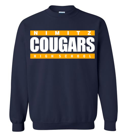 Nimitz High School Cougars Navy Sweatshirt 98