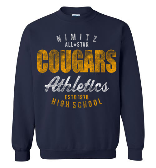 Nimitz High School Cougars Navy Sweatshirt 34