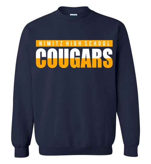 Nimitz High School Cougars Navy Sweatshirt 25