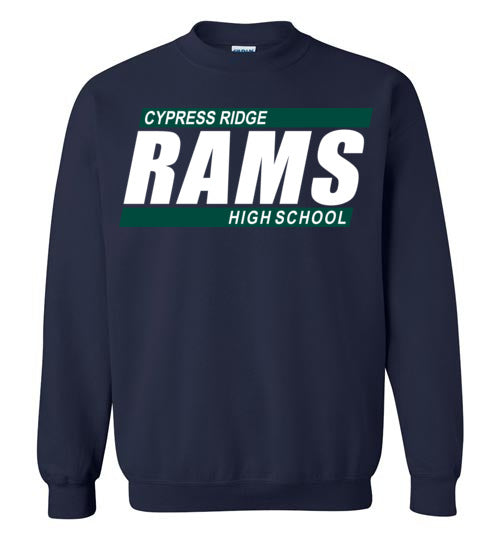 Cypress Ridge High School Rams Navy Sweatshirt 72