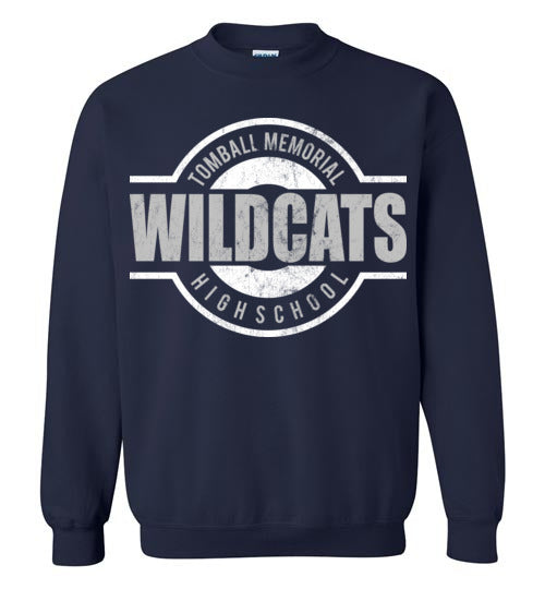 Tomball Memorial High School Wildcats Navy Sweatshirt 11