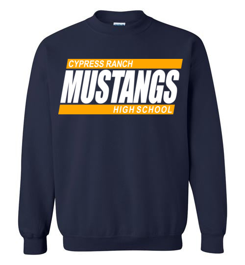 Cypress Ranch High School Mustangs Navy Sweatshirt 72