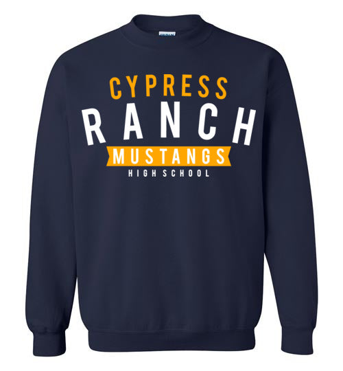 Cypress Ranch High School Mustangs Navy Sweatshirt 21