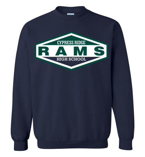 Cypress Ridge High School Rams Navy Sweatshirt 09