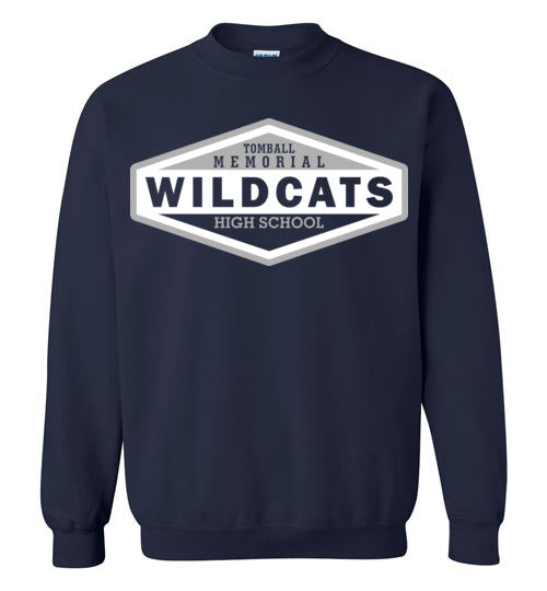 Tomball Memorial High School Wildcats Navy Sweatshirt 09