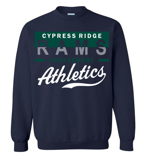 Cypress Ridge High School Rams Navy Sweatshirt 48