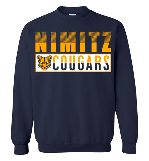 Nimitz High School Cougars Navy Sweatshirt 31