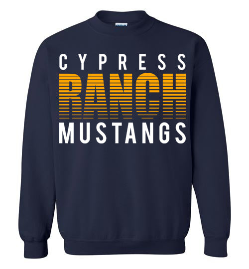 Cypress Ranch High School Mustangs Navy Sweatshirt 24