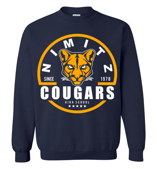 Nimitz High School Cougars Navy Sweatshirt 04