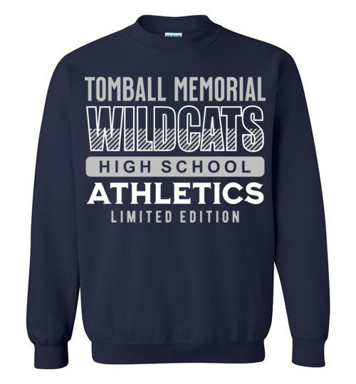 Tomball Memorial High School Wildcats Navy Sweatshirt 90